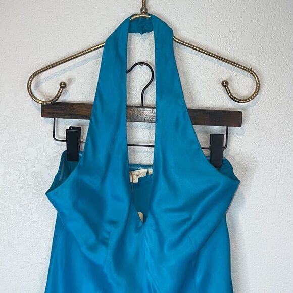 NWT Anthropologie Let Me Be Halter Slip Mini Dress Medium Petite - Picture 3 of 12